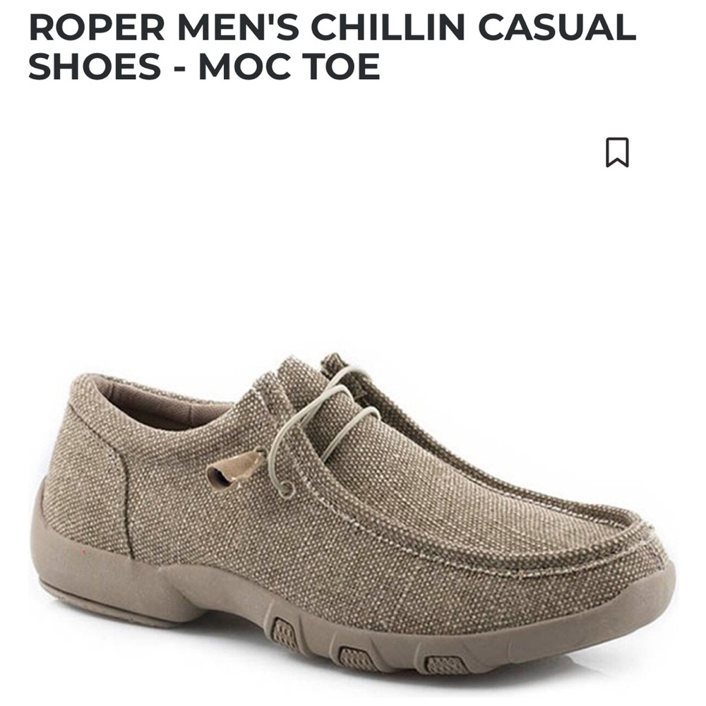 Roper Men's Moc Toe Loafers - Brown